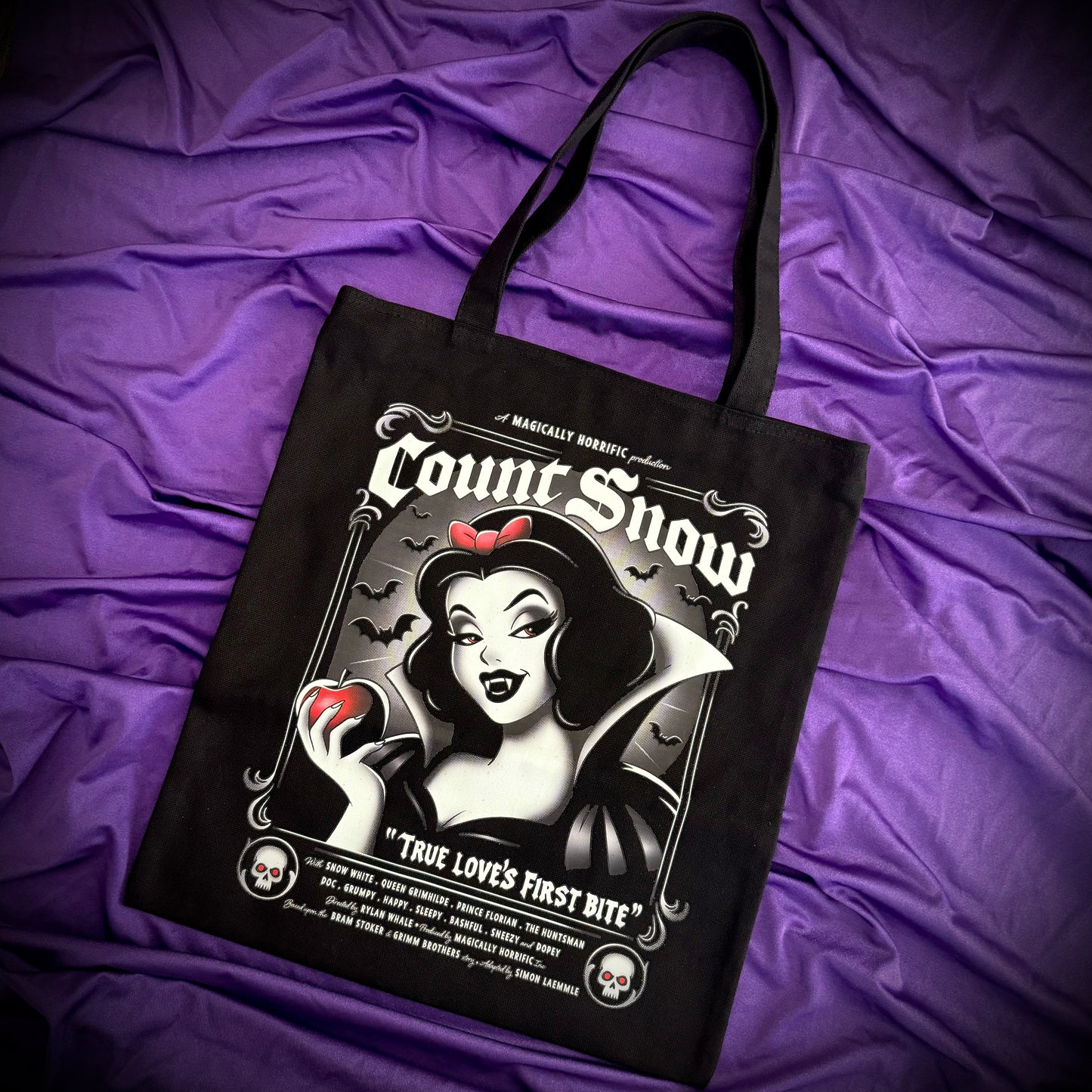 Magically Horrific™ Count Snow Poster Tote Bag