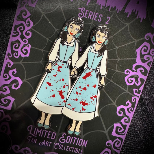 Magically Horrific Mini Pins Series 2: Belle Grady Twins (VARIANT)