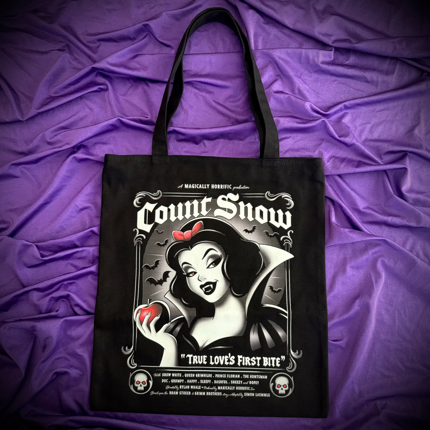 Magically Horrific™ Count Snow Poster Tote Bag