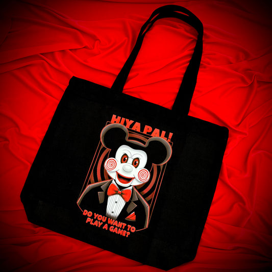 Magically Horrific™ The BILLY MOUSE Large Zipper Tote Bag