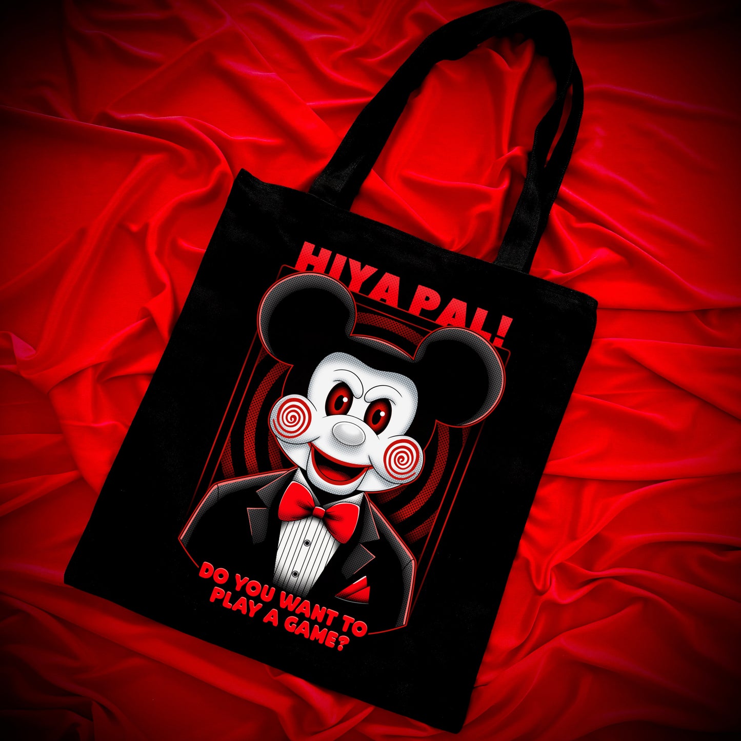 Magically Horrific™ The BILLY MOUSE Medium Zipper Tote Bag