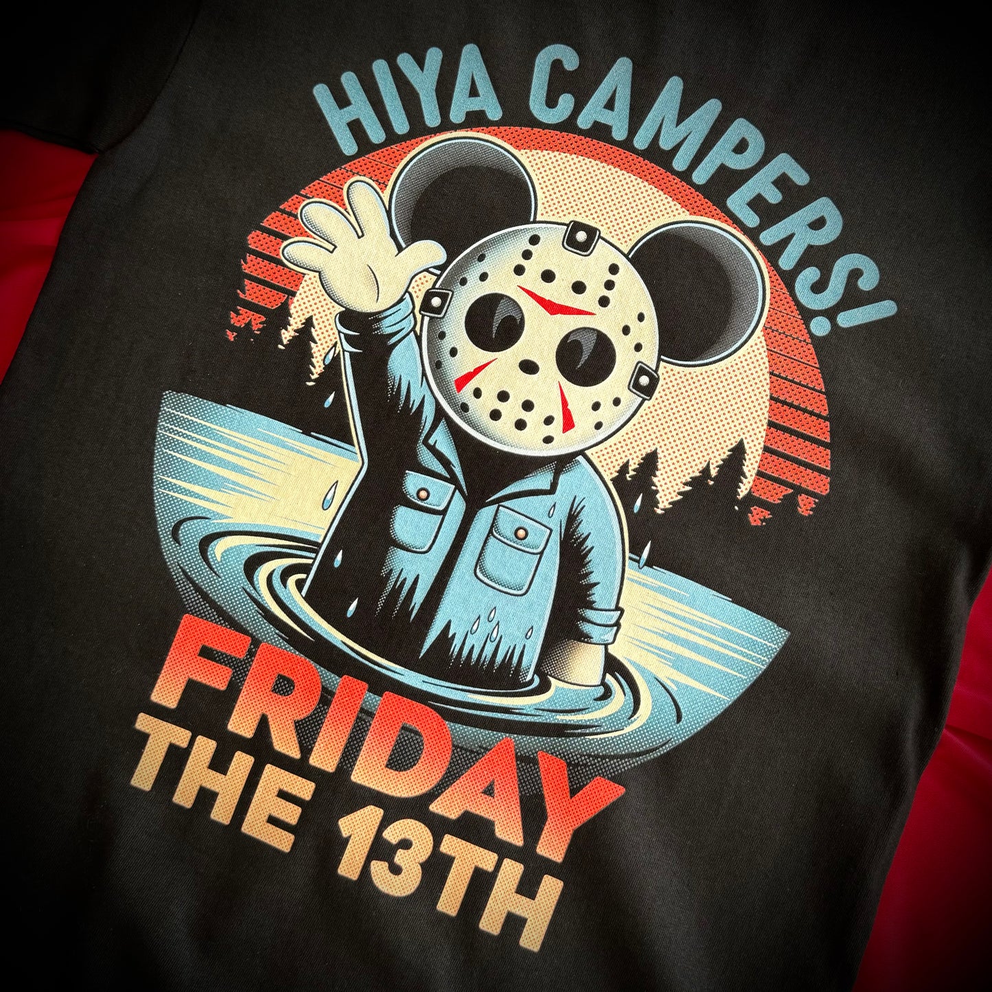 Magically Horrific HIYA CAMPERS F13TH Tee Shirt (Original Color)