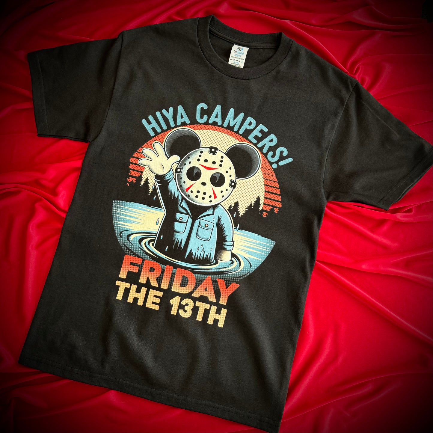 Magically Horrific HIYA CAMPERS F13TH Tee Shirt (Original Color)