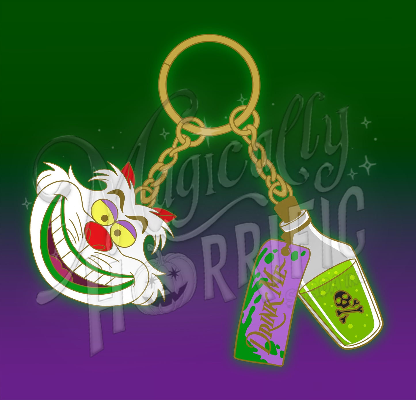 Magically Horrific™ The ALICEJUICE Novelty Purse + Keychain (CORPSE SKIN / YELLOW HAIR)